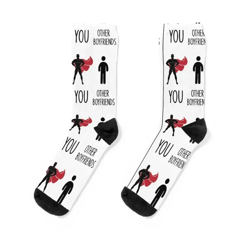 

Super Man Boyfriend Gift Socks Lots kids Men's Male Socks Women's