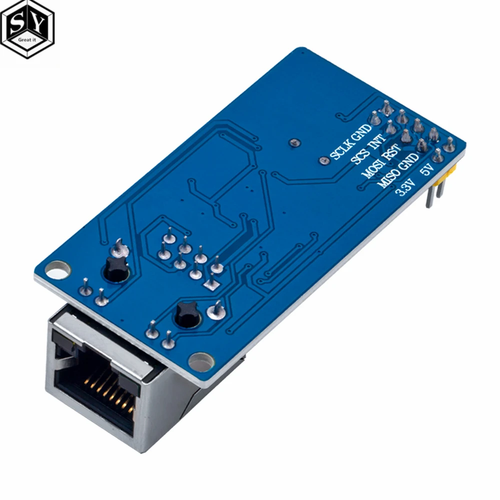 5 Stück W5500 Netzwerkmodul – 3.3V/5V, SPI-Interface, Für STM32, Arduino & Co. – WIZ820io Kompatibel
