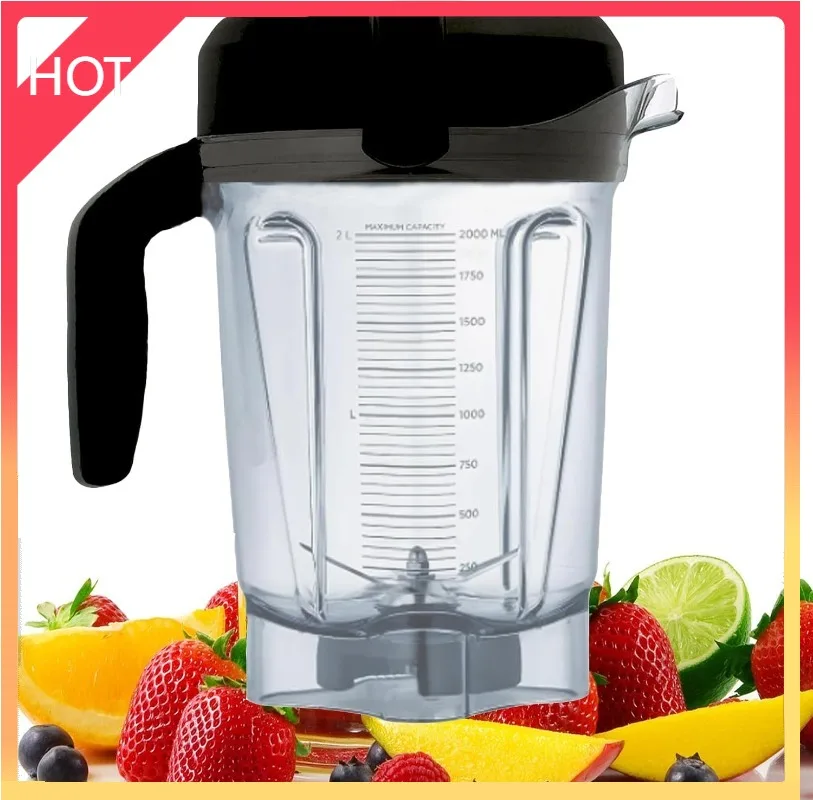 

Кувшин для блендера Vitamix, низкопрофильный, 64 унции, для Vitamix 750 5200 5000 6300 7500 Vm0102 Vm0103 Vm0197 E310, контейнер, чашка для банки