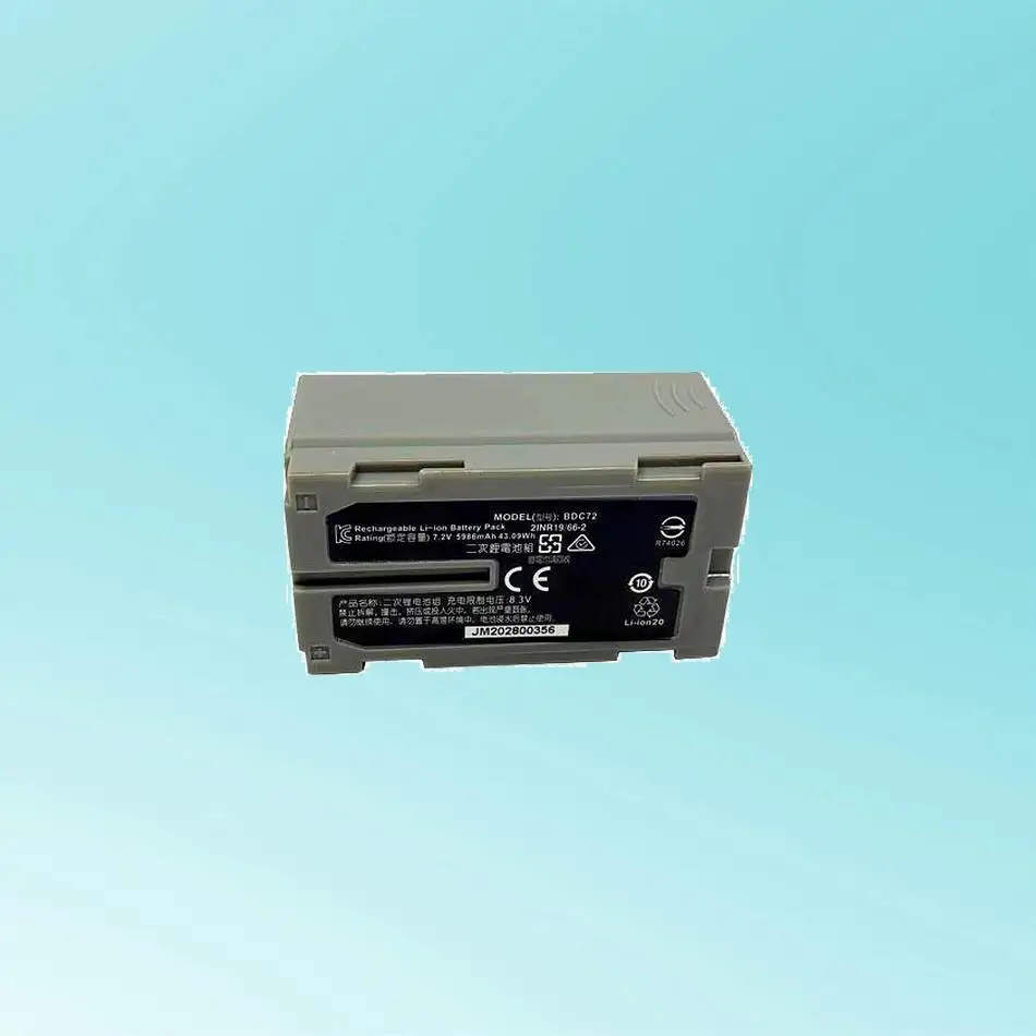 

Battery BDC72 5986mAh For Sokkia 3D Pipe Laser TP-L6 For Topcon Total Station GM-52 RC-5 Layout Navigator LN-150