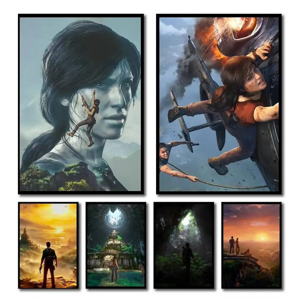 Classic Game U-Uncharted The Lost Legacy Manga Posters HD Print Vintage Wall Art Decor for Home Study Room