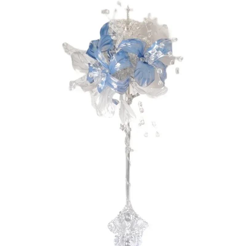 Ice blue bride scepter bouquet girlfriend wedding gift