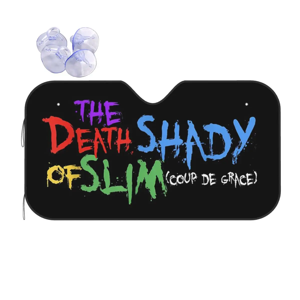 

The Death Of Slim Shady Eminem Sunshade Windscreen Car Front Windshield Window Sun Visor Accessories Covers