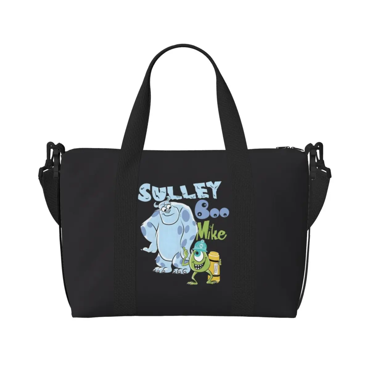 

Пляжная большая сумка университета монстров на заказ для женщин, очень большие сумки для спортзала, дорожные сумки для покупок научной фантастики