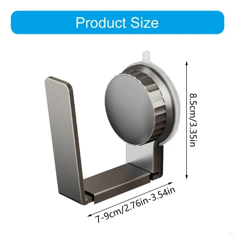 Expandable Suction Cup Cookware Lid Organizers Wall Mount Kitchen Shelf 2pcs