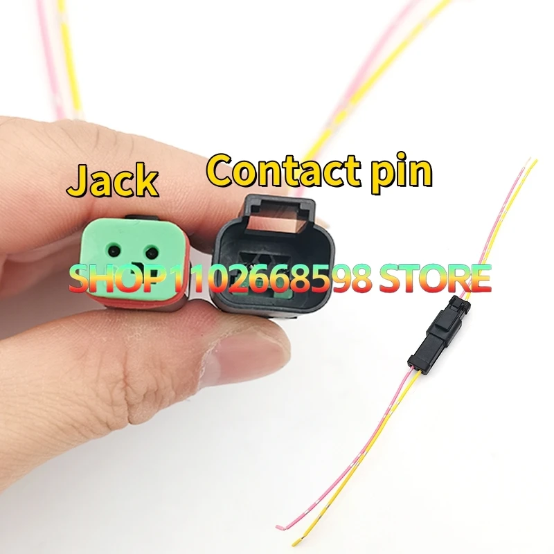 2-pin excavator harness plug,  For Caterpillar Komatsu Hyundai temperature and pressure sensors、solenoid valves and light plugs