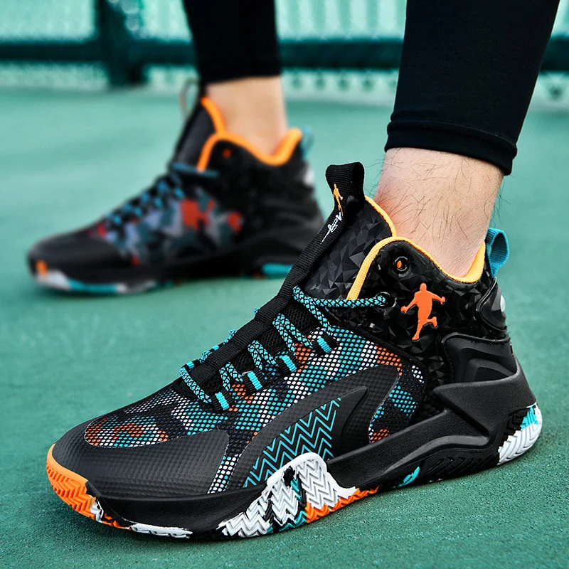 Hot Brand Men Basketball Shoes Street Basketball Culture High Top Sneakers Men Training Shoes Athletic Men's Basketball Sneakers