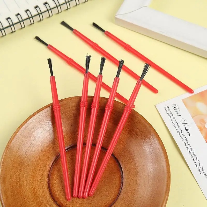 New 50PCS Small Paint Brush For Oil Acrylics Watercolor Gouache Model Painting Children Art Brush For School Art Project
