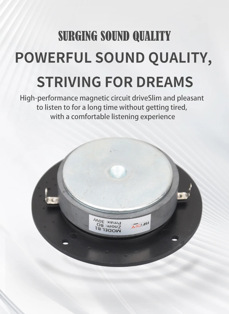 HIFIDIY Sống 4 ~ 4.5 Inch Tweeter Loa Đơn Vị Lụa Đen Màng 4/8OHM 30W ATreble Loa B1-95/100/103/104/108/110/116Mm