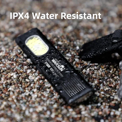 Warsun LED Keychain Flashlight  650Lm Portable Mini Torch Light Pocket Lantern Flood Work Light With Magnet