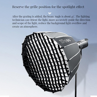 Triopo Hexadecagon Collapsible Softbox 60cm 70cm 90 120cmDeep Parabola Umbrella with Bowens Mount Diffuser for Studio Monolight