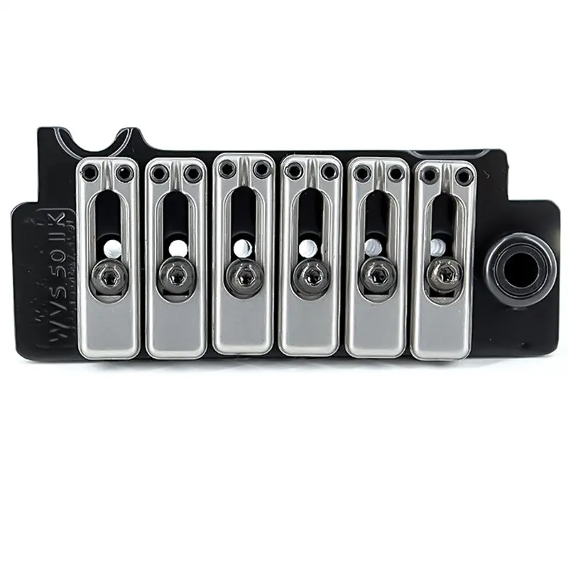 A99I-52.5Mm String Spacing 2-Point Steel Saddles Tremolo Bridge With Full Steel Block For Strat Electric Guitar