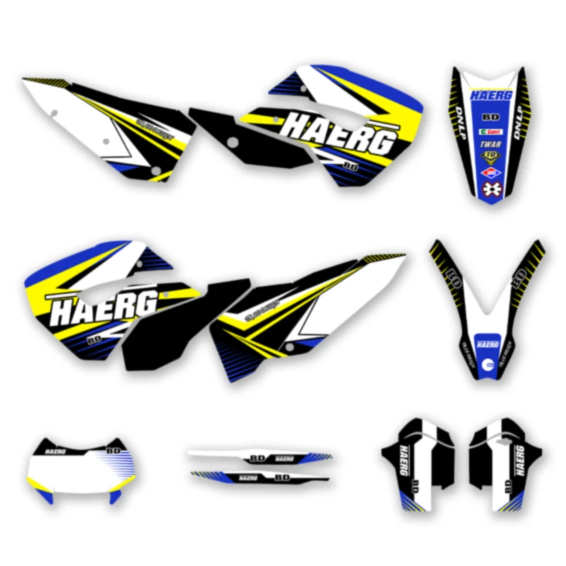 

SPACE мотоциклетная графика фоновая наклейка наклейки для Husaberg 2011 2012, TE номер имя на заказ