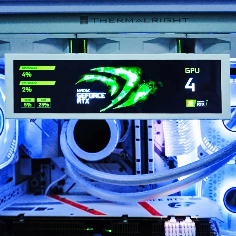 

8.8 Inch USB Secondary Screen Type C Connect NO HDMI-compatible Display 1920*480 IPS LCD CPU RAM GPU Monitor Without AIDA64