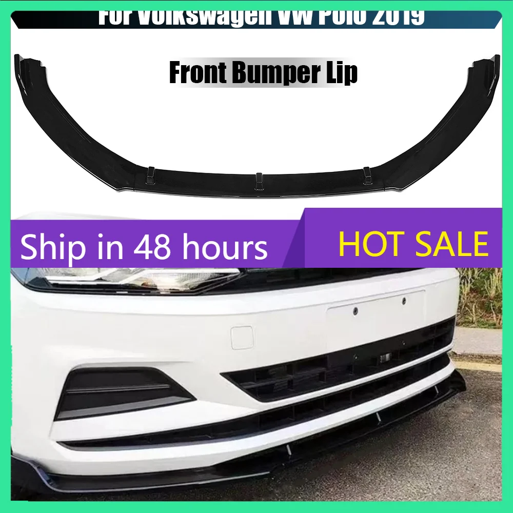 Nuevo Juego de 3 Piezas de Protector de Parachoques Delantero para Automóvil, Difusor de Labios, Protector de Alerón, Deflector de Labios, Protector para Volkswagen VW Polo 2019