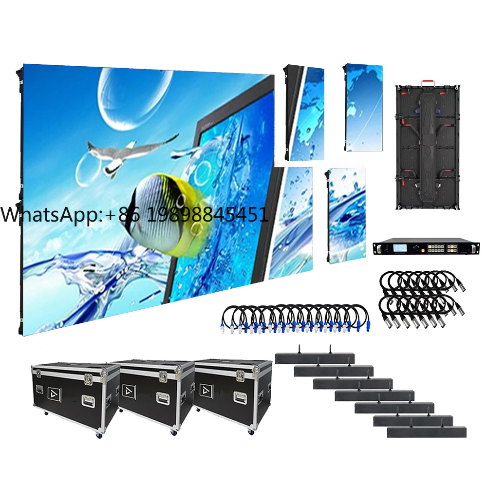 Внутренняя/наружная P3.91 P4.8 Полноцветная HD 4K светодиодная видеостенная панель для аренды сцены и рекламного светодиодного экрана
