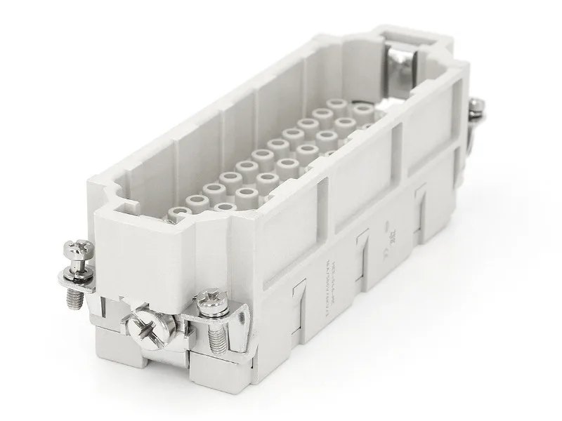 New heavy-duty connector, rectangular connector, aviation plug HDC-HD-064 64 core 400V10A cold pressing pin