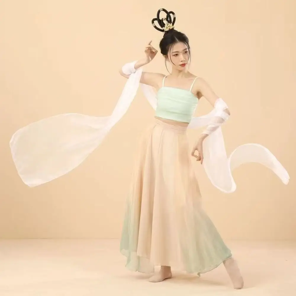 Elegant Chiffon Chinese Ancient Dance Ribbon Ethereal China Style Opera Costume Streamer Traditional Dance Performance Ribbon