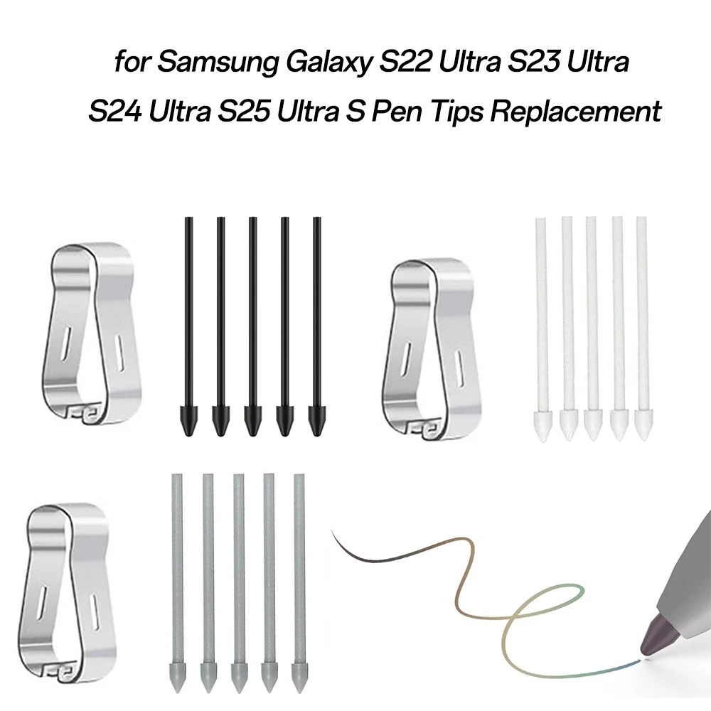 Pen Nibs Replacement Tip Nib For Samsung Galaxy S22 Ultra / S23 Ultra / S24 Ultra / S25 Ultra / Z Fold 5 / Z Fold 6 Spare Nibs