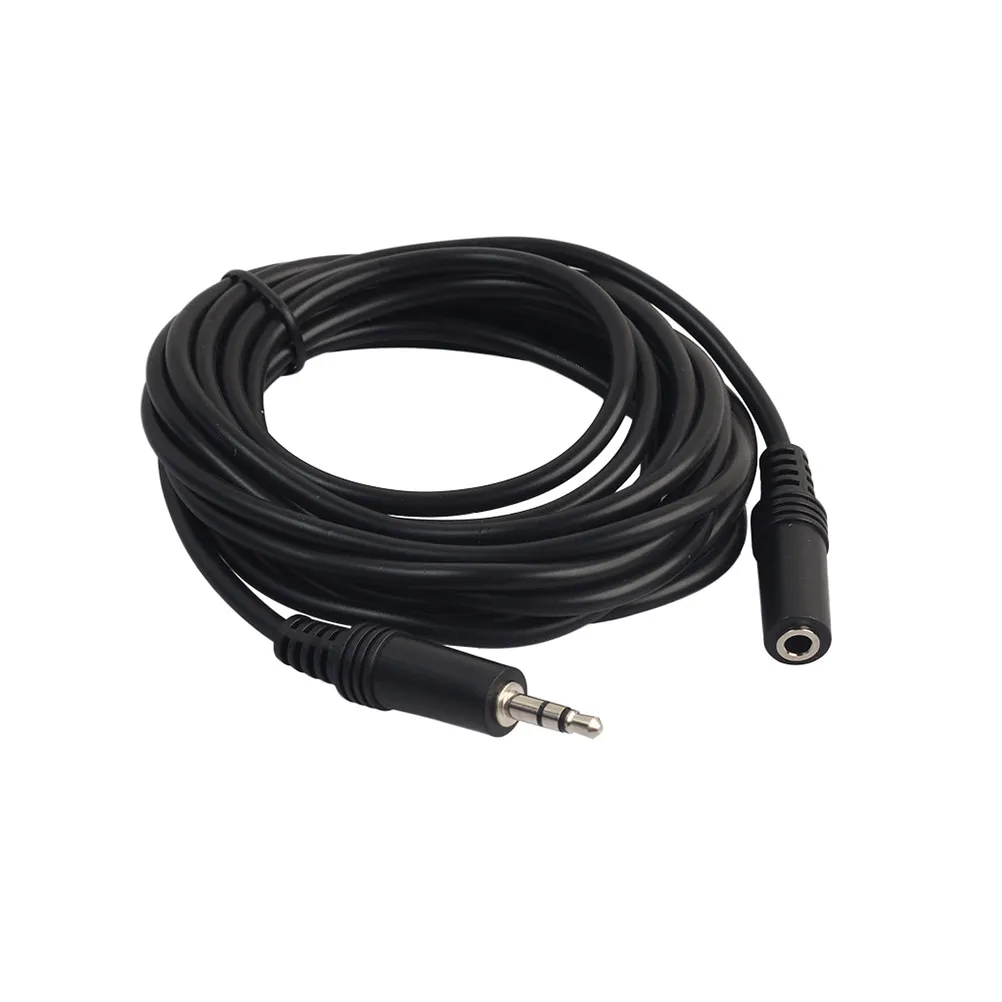 3 Meters 3.5mm Male to Female Stereo Audio Extension Cable PVC Shielding Nickel Plated Connectors Copper Wire for Smartphone