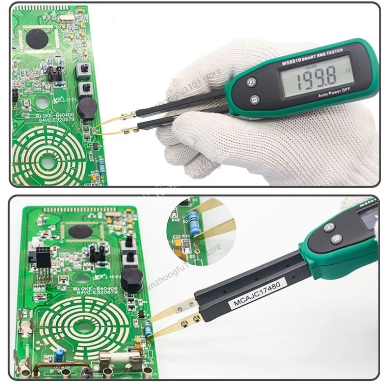 MS8910 Surface-mount Component Test Clip, Portable ZT-MD1 Bridge, High-precision Digital Resistor Diode, Capacitor on/off