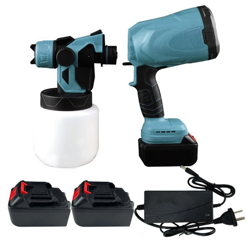 Lithium Electric Spray Gun, Rechargeable Electric Wall Spray Gun, Wireless Paint Spraying Machine, Portable Spray Painting