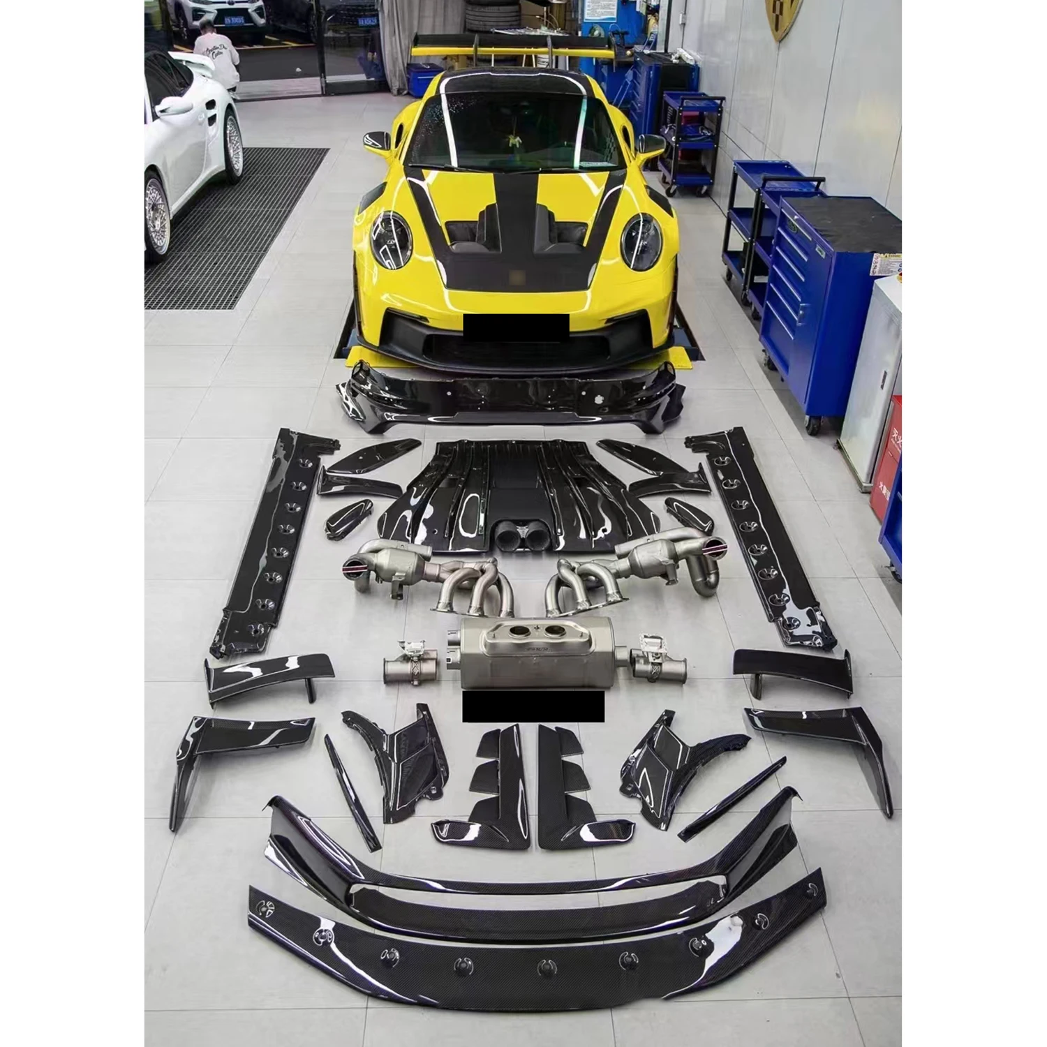 

Facelift for Porsche for 992 2018-2024 Upgraded GT3RS OEM Carbon Fibre Kit Dry Carbon Fibre Front Lip Side Air Intake