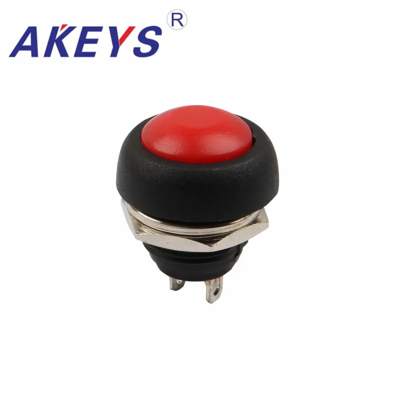10PCS PS-33B 18mm Waterproof Push Button Mini Round switch for game machine