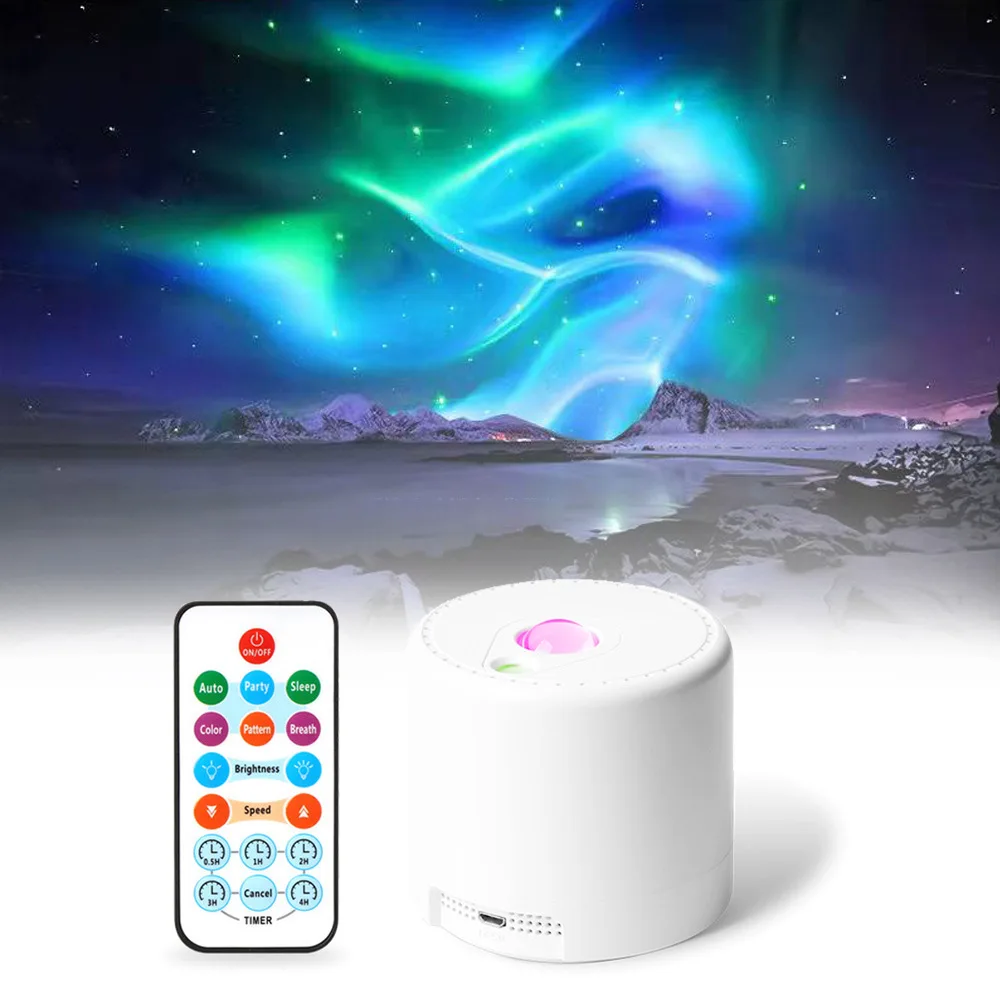 

LED Northern Lights Starry Sky Projection Light USB Full Sky Star Night Light Bedroom Bedside Atmosphere Light