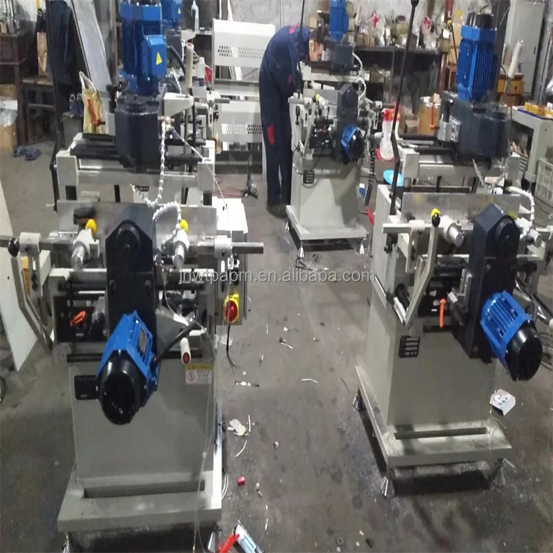 Equipment PVC UPVC Stainless Steel PLC China-Made Dual-Axis Copy Router Hand Milling Machine Aluminum Door Lock Hole Drilling
