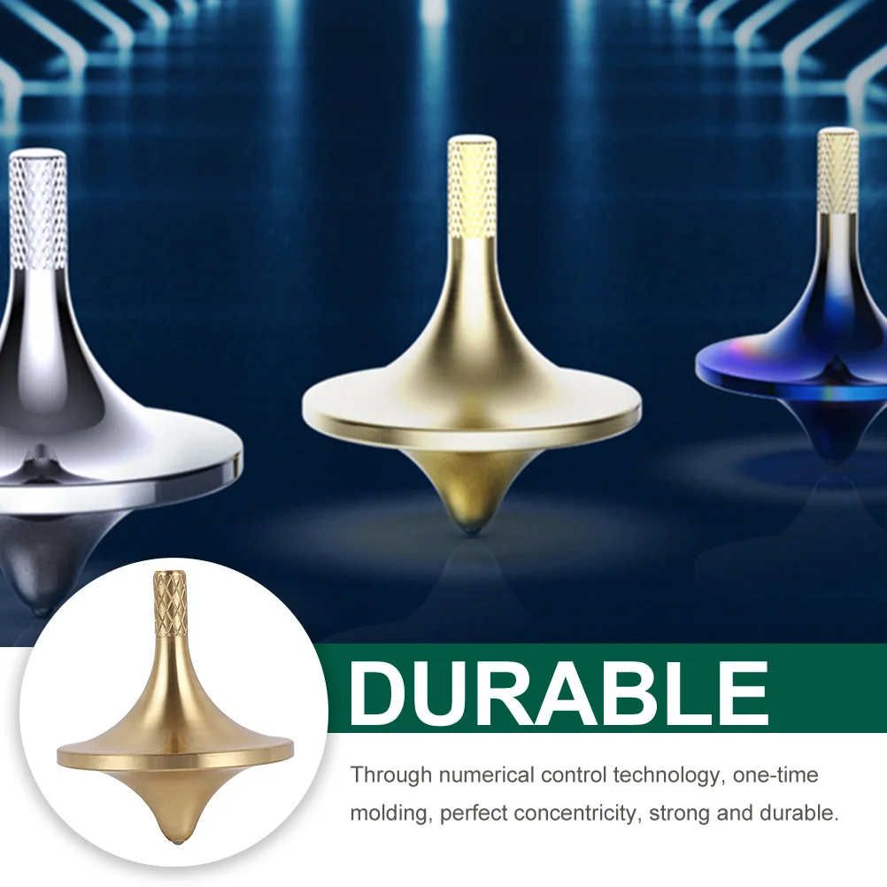 Portátil engraçado pequeno giroscópio de descompressão de cobre para crianças brinquedo interessante crianças brinquedo