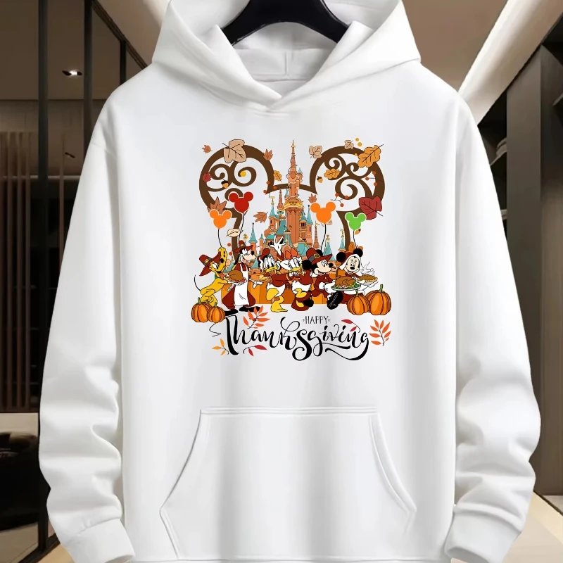 ديزني الرسمية مقنعين البلوز ميكي جمع طباعة خريف/شتاء جديد المرأة البلوز عارضة الحرارية في الهواء الطلق سترة رياضية علوية