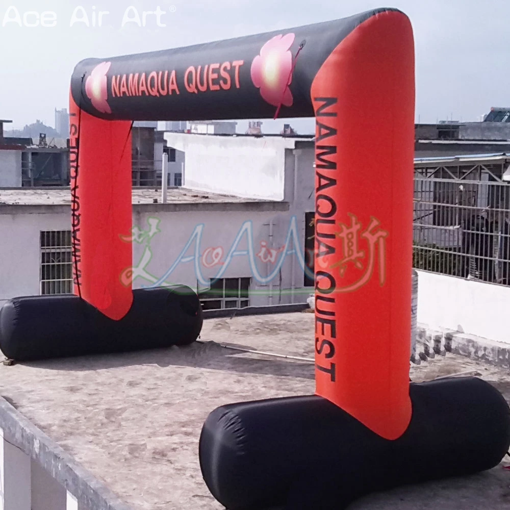 

Outdoor Free Standing Inflatable Event Arch Sports Red Archway for Advertisement or Promotion