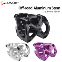 MTB Power Stem 31 8 CNC Short Handlebar Stem Ultralight Aluminum Alloy Bicycle Bridge Power Hollow Bike Stem 45mm Riser Cycling