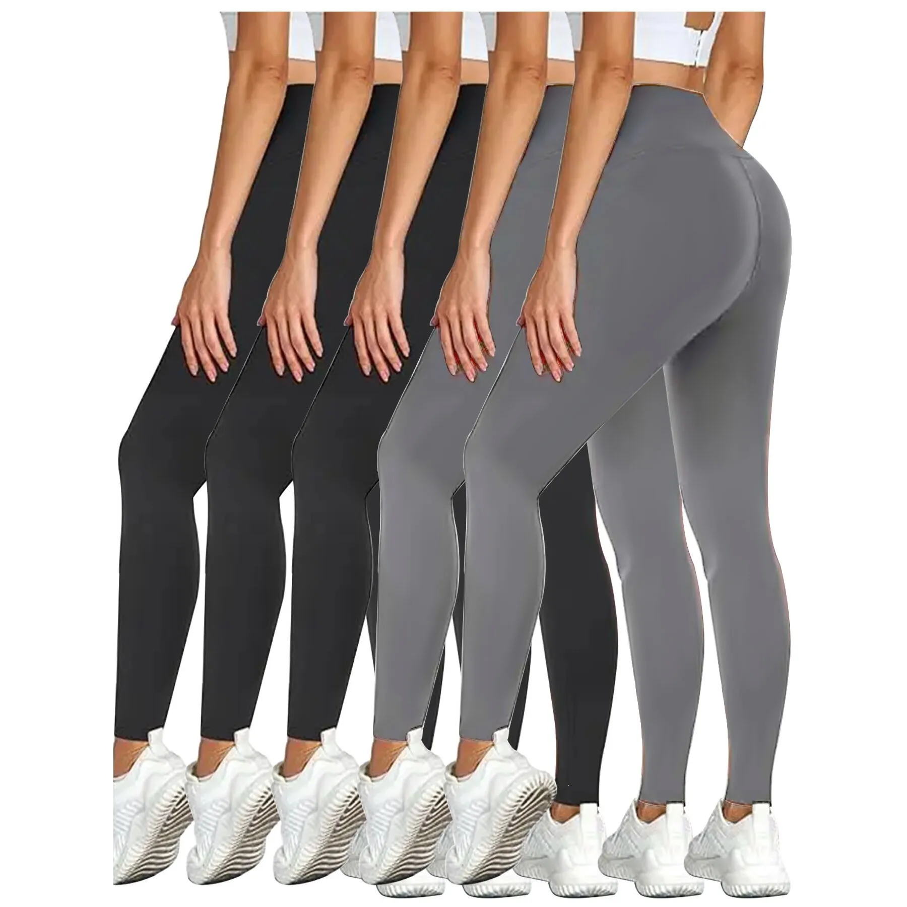 

High Waist Yoga Leggings M 65971 Neutral Bottoms Pants High Waist Comfortable Fit Spring Collection Fashionable Ladies' Trousers