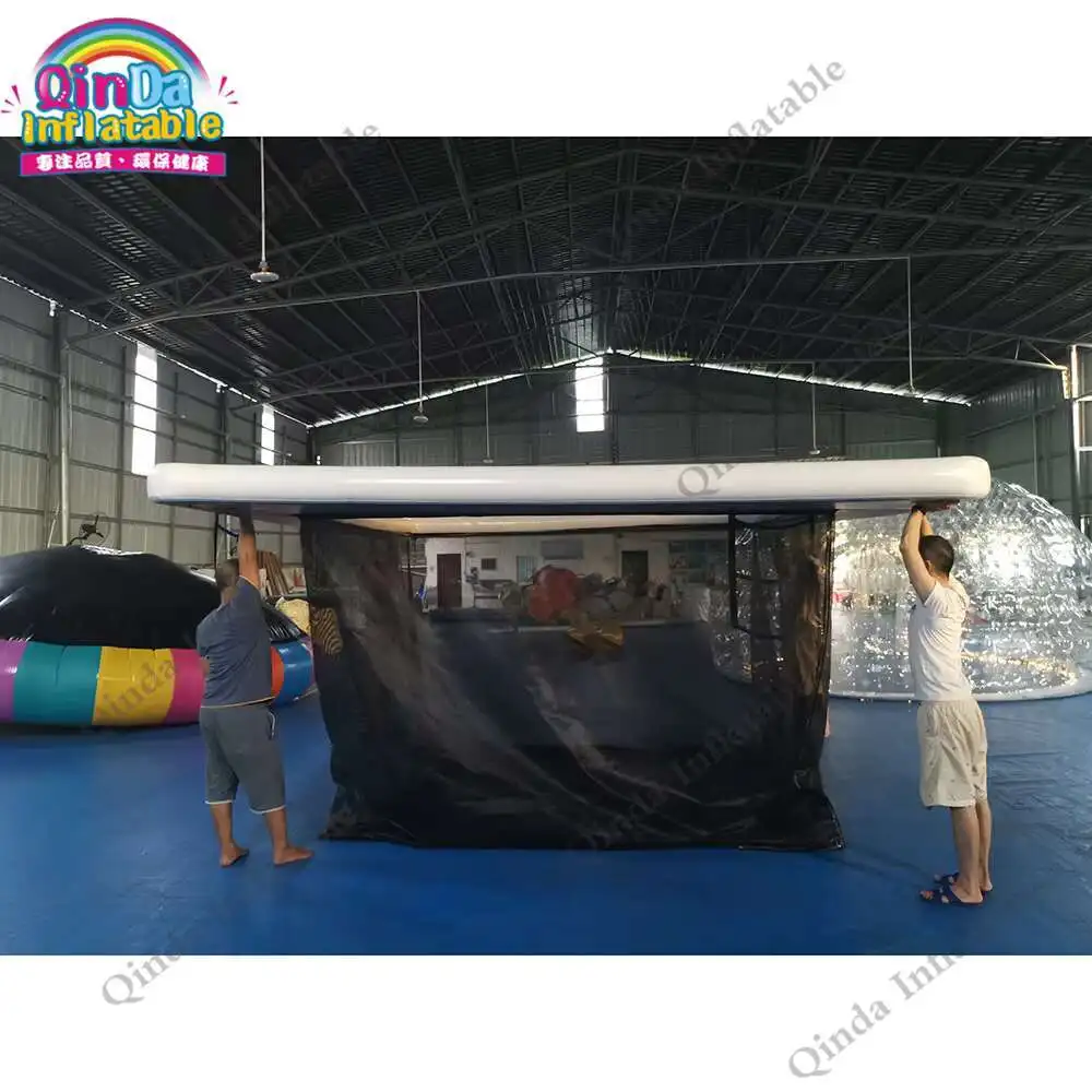 Piscina galleggiante dell'oceano Piscina gonfiabile del mare di 1,00 mm DWF con la rete anti-meduse