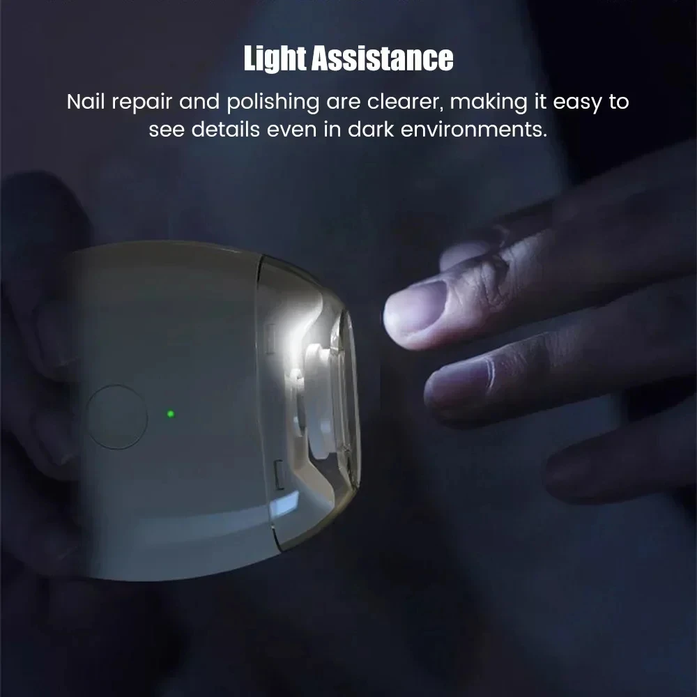 Portable Fully Automatic Nail Trimmers, Baby, Elderly and Children's Nail Trimmers Nail Trimmers With 3 Adjustable Speeds