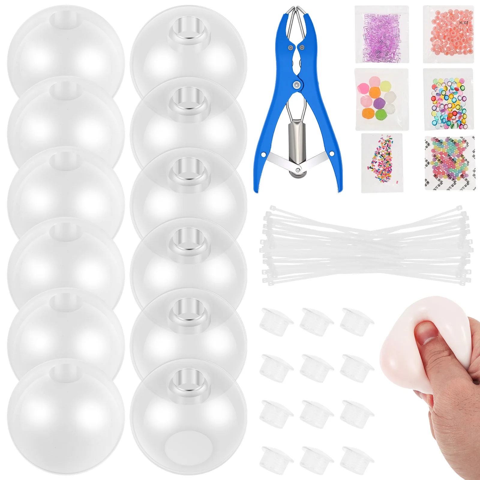 Kit de fabrication de balles anti-stress faites main DIY, expérience apaisante ASMR, balles sensorielles personnalisables pour soulager l'anxiété et la relaxation