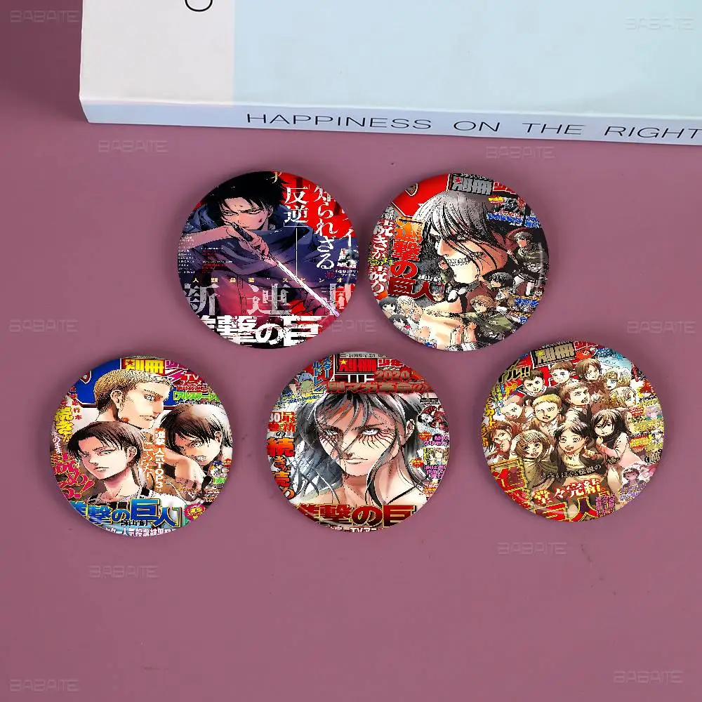 Атака-Титанов-аниме-жесть-булавка-кнопка-на-заказ-аниме-роль-старостительная-брошь-мультфильм-воротник-значок-ювелирные-изделия-подарок-фанаты