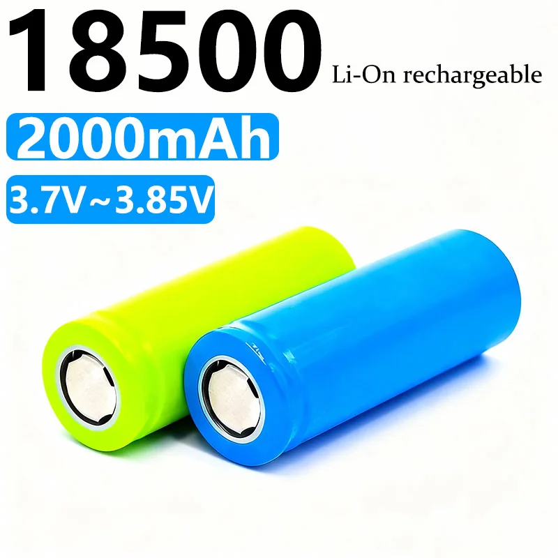 18500 Battery 3.7V 2000mAh  Recarregavel Lithium li-ion Batteies Applicable to all types of electronic products
