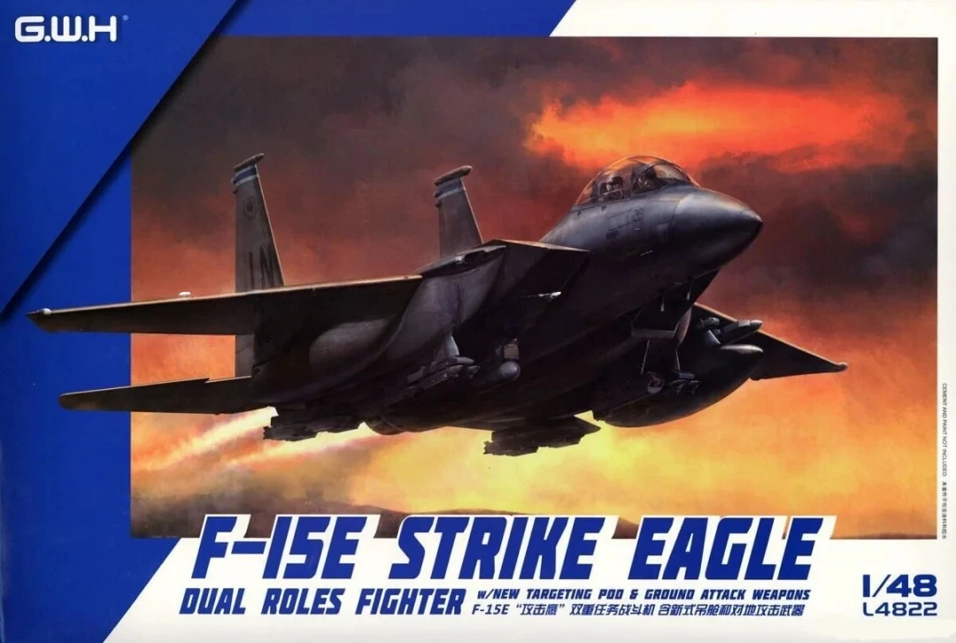 

Great Wall Hobby Model 1/48 Aircraft Model Kit L4822 F-15E Strike EagleDual Roles Fighter