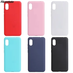 For Xiaomi Redmi 7A Matte Soild color Ultra Thin Colorful Silicone Cover for Redmi 7A Funds Cases