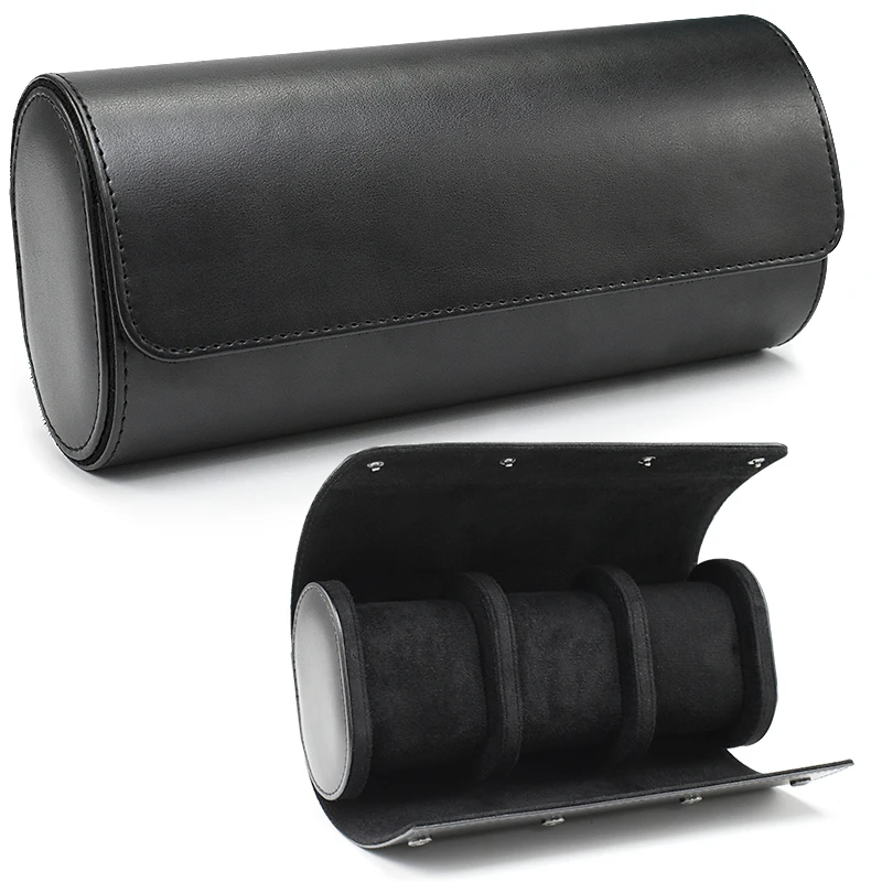 Embers Leder-Uhrenrolle, 1, 2, 3 Fächer, luxuriöse Original-Uhrenaufbewahrungsbox, Reisetasche, Uhrengehäuse, Geschenkbox, Uhrentasche 10