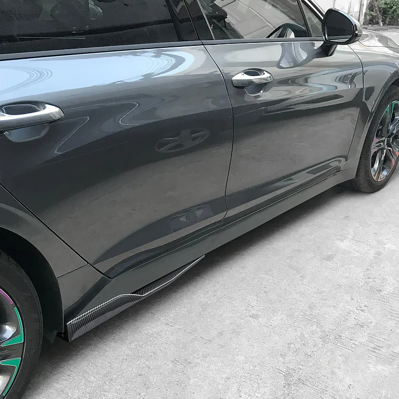 

For Kia K5 2020-2022 Front Bumper Splitters Lip Body Kit Spoiler Glossy Black Side Skirts Extensions Rear Wrap Angle Accessories