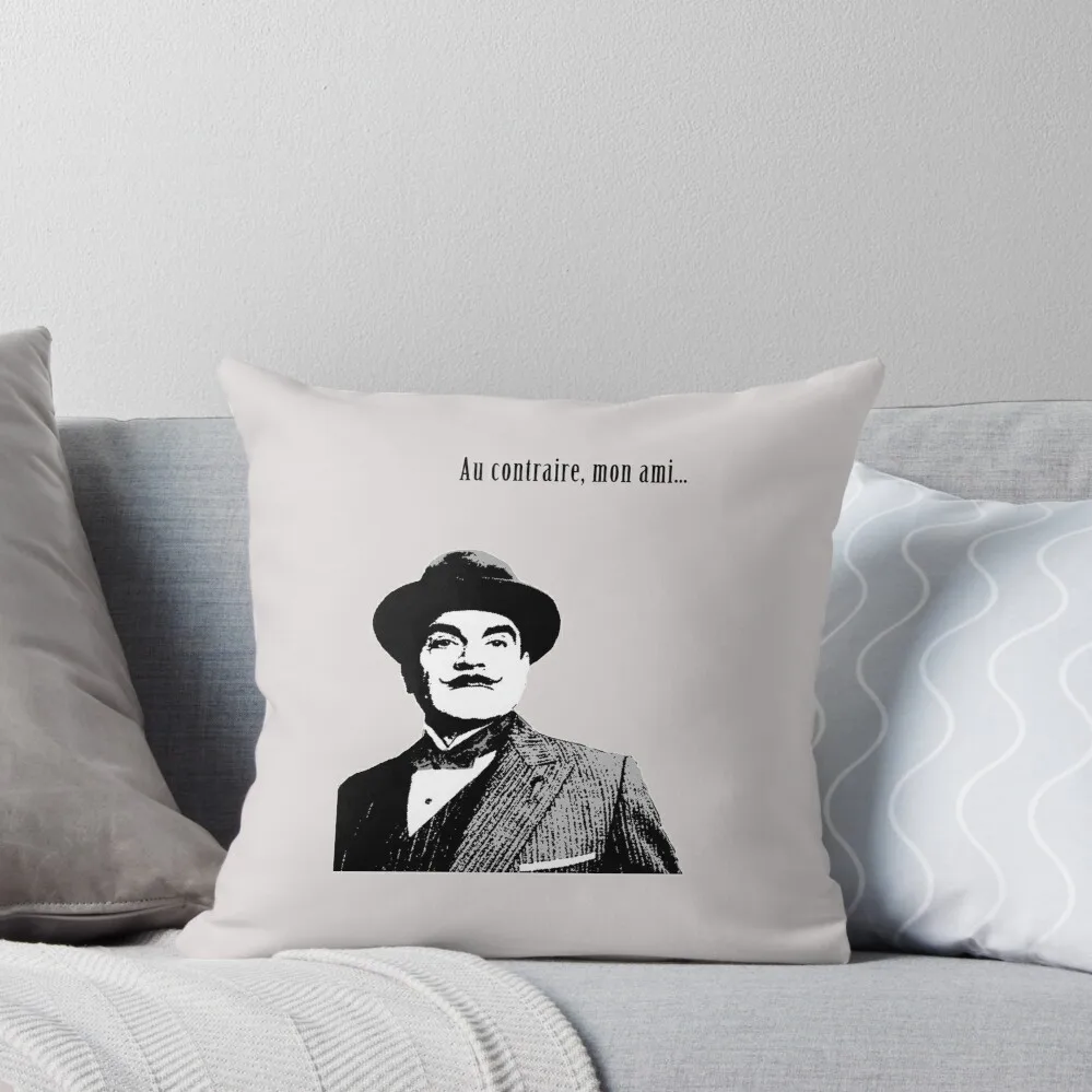 Hercule Poirot Essential T-Shirt Throw Pillow Luxury Pillow Case Pillowcases Bed Cushions christmas pillowcases pillow