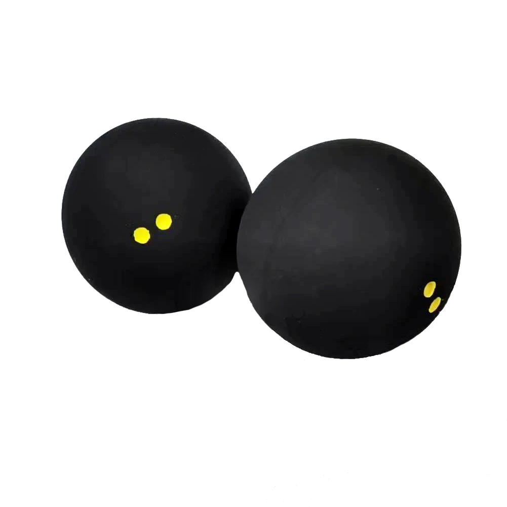 3-part Double Yellow Dot Squash Ball Custom Logo Professional high elasticity resistant to play For Training and Practice