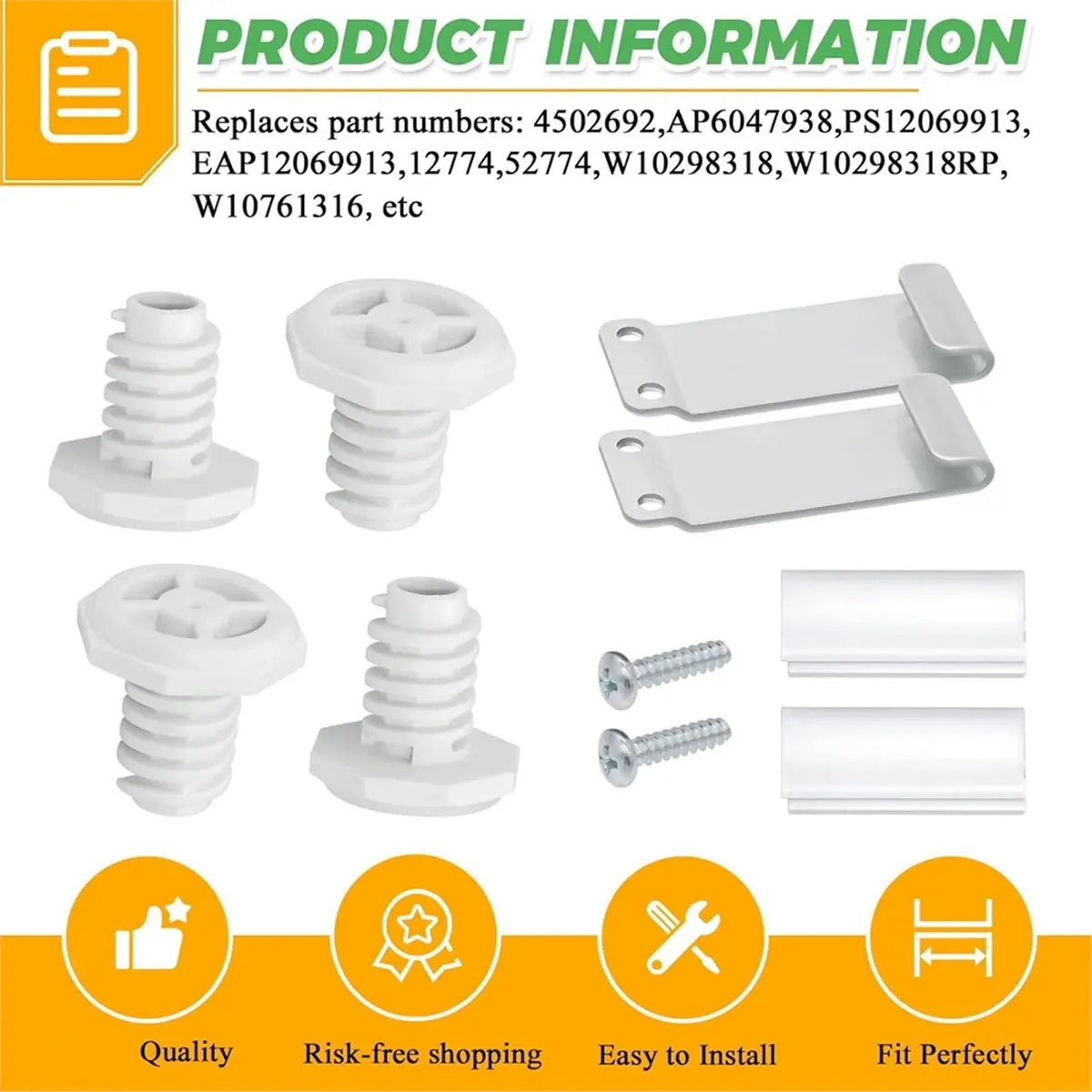 W10869845 Dryer Stacking Kit Replacement for Standard and Long Vent Dryer & Washer -W10298318 W10761316