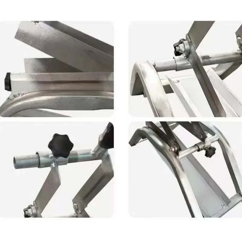 Manual Double Head Garlic Stem Root Cutter Labor Saving Hand Operated Garlic Seedling Trimming Tool