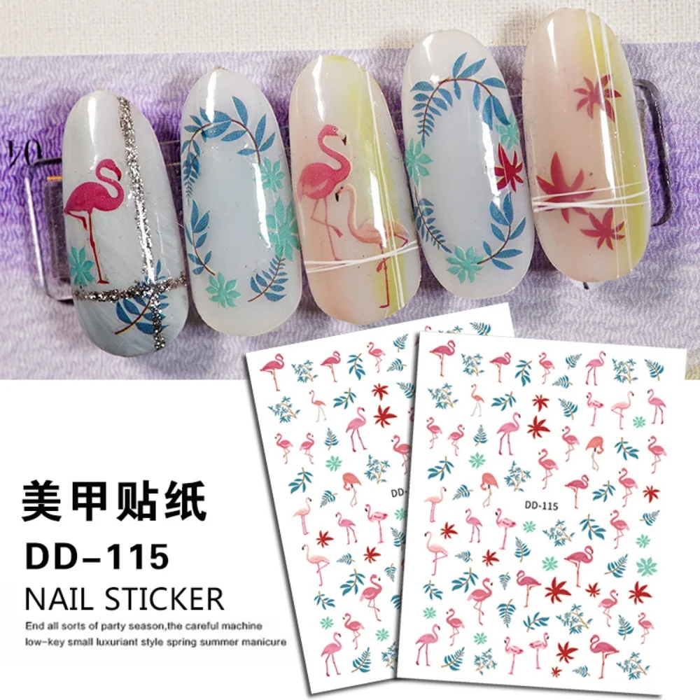 

Random 200pcs Women DIY Self-Adhesive Nail Art Stickers 3D Flat Nail Stickers Manicure Decorative Decals Wholesale Promotion