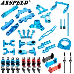 AXSPEED Tamiya TT02 Full Set Metal Upgrade Parts CVD Drive Shaft Shock Absorber Battery Mount for Tamiya TT-02 1/10 RC Car